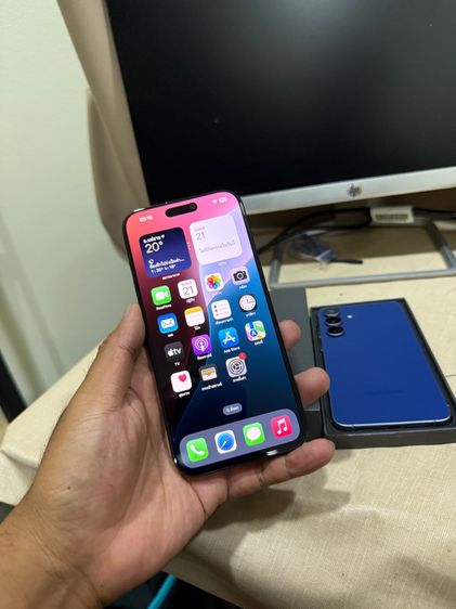 iPhone 16 Pro Max 256GB Titanium Black เดิมๆ กล้องสวย สแกนหน้าปกติ แบต 90 สอบถามได้คัฟ  รูปที่ 4