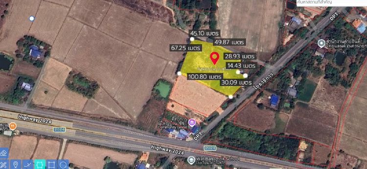 ที่ดินถมแล้ว 4 ไร่ 2 งาน  บ้านพริก อ.บ้านนา  นครนายก ติดถนนสาธารณะ พร้อมปลูกบ้านได้ทันที รูปที่ 2