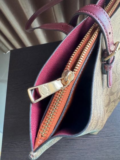 Coach Jumbo Floral Mollie tote  3Compartment handbag รูปที่ 9