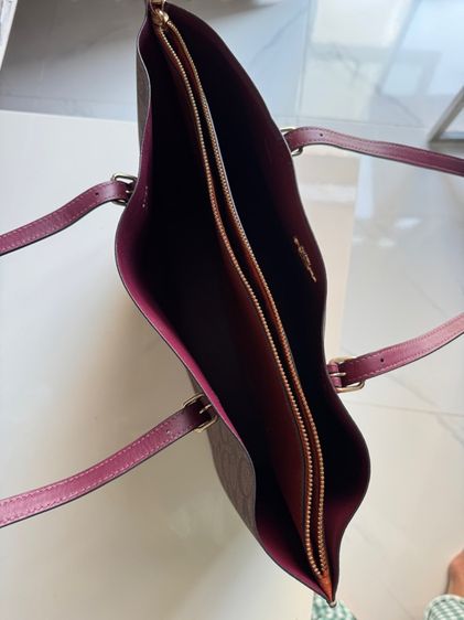 Coach Jumbo Floral Mollie tote  3Compartment handbag รูปที่ 5