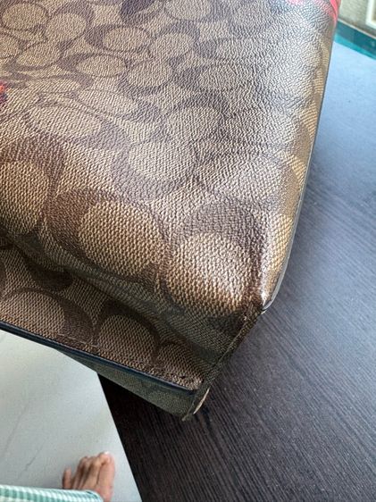 Coach Jumbo Floral Mollie tote  3Compartment handbag รูปที่ 7