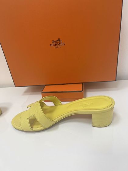 รองเท้า Hermes Oasis สีเหลือง รูปที่ 6