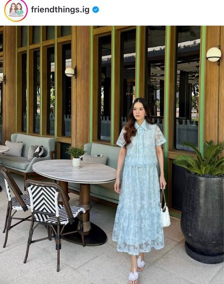 ชุดเซตผ้าลูกไม้ปัก 3D แบรนด์ Friendthings รูปที่ 2