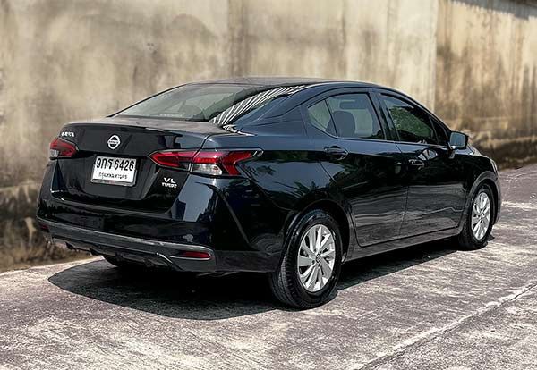 Nissan Almera 2020 1.0 VL Sedan เบนซิน ไม่ติดแก๊ส เกียร์อัตโนมัติ ดำ รูปที่ 4