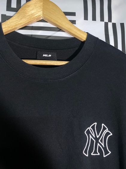 เสื้อยืด MLB รุ่น Basic Mega Logo Oversized-Fit T-Shirt สีดำ รูปที่ 5
