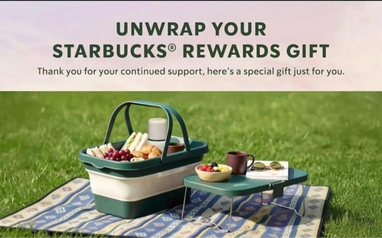 Starbucks rewards ตระกร้าใส่ของทั่วไป 