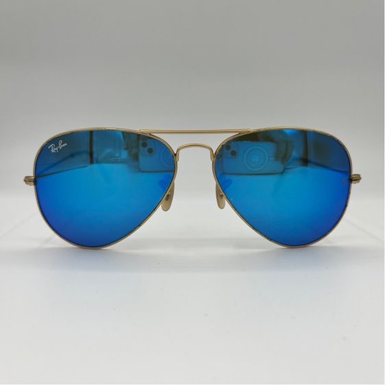 แว่นกันแดด Ray-Ban Aviator ปรอทฟ้า