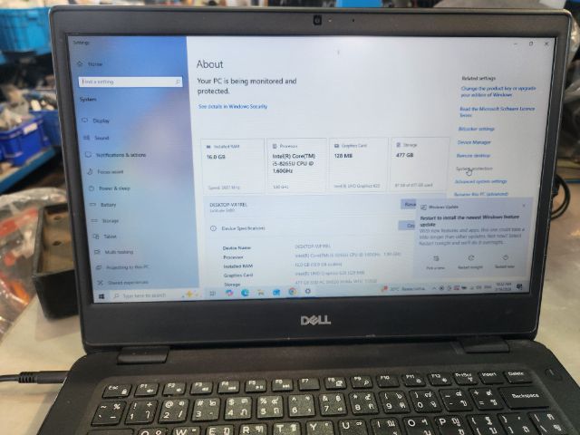 (โน๊ตบุ๊คมือสอง) Dell Latitude 3400  i5-8265U Ram 16 GB SSD 512 GB