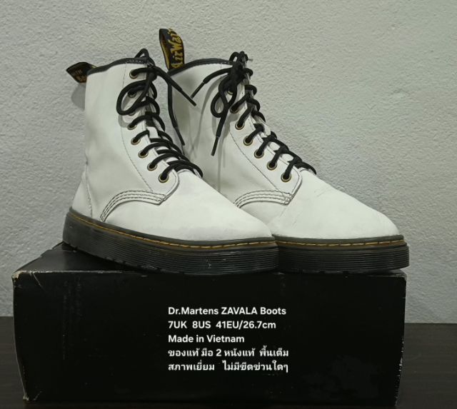 Dr.Martens ZAVALA Boots, Unisex 7UK 8US 41EU(26.7cm) Original ของแท้ มือ 2 สภาพเยี่ยม, รองเท้า Dr.Martens หนังแท้ พื้นเต็ม ไม่มีตำหนิใดๆ รูปที่ 4