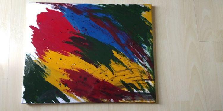 ขายภาพงานศิลป์ ภาพ Abstract ภาพสีน้ำมันอย่างดีไม่ลอกร่อน ขนาด 0.40x0.50 m. ราคา 600 บาท