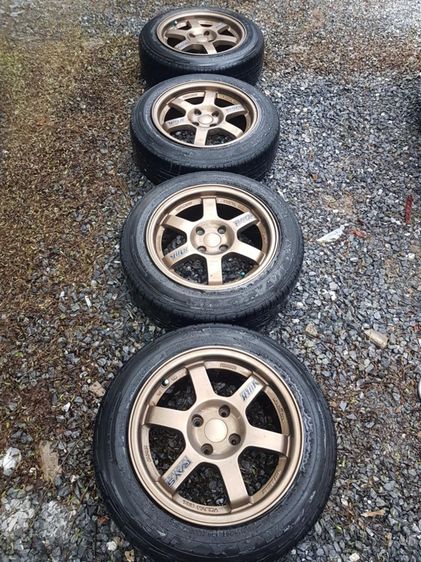 ขายล้อแม็ก YUSTA TE37 ขอบ 15 พร้อมยาง