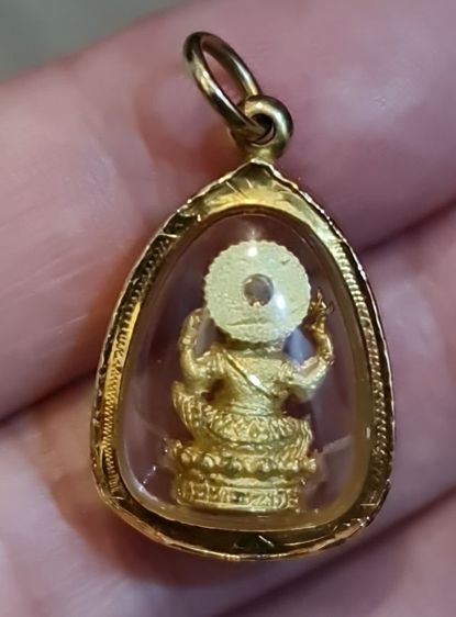 พระพิฆเนศกรอบทองคำแท้ รูปที่ 2