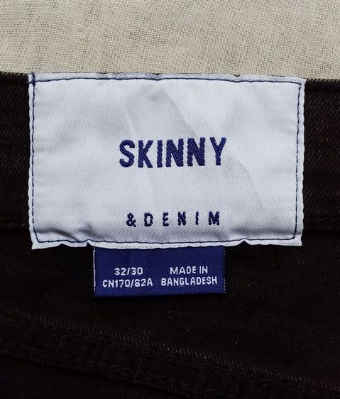 ยีนส์เข้ม ขัดฟอกสี แต่งเซอร์ ทำขาดเดิม กางเกงผู้ชาย รูปที่ 10