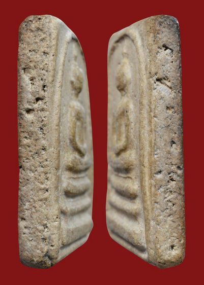 สมบัติบ้าน เพิ่งแกะจากกรอบ สภาพใช้ พระสมเด็จวัดวัดระฆัง พิมพ์เกศบัวตูม เนื้อมีมวลสาร รูปที่ 2