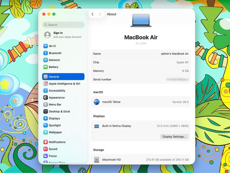 MacBook Air 13-inch M1,2020 Ram8GB SSD256GB SpaceGray รูปที่ 12