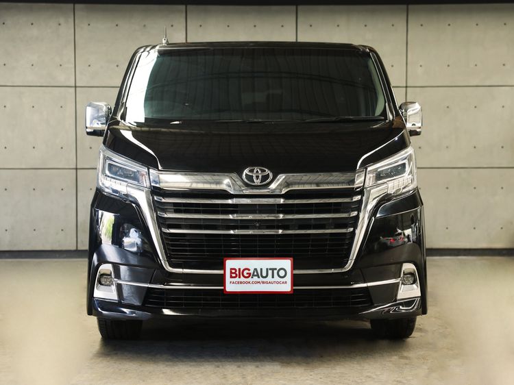Toyota Majesty 2021 2.8 Premium Van ดีเซล ไม่ติดแก๊ส เกียร์อัตโนมัติ ดำ รูปที่ 3