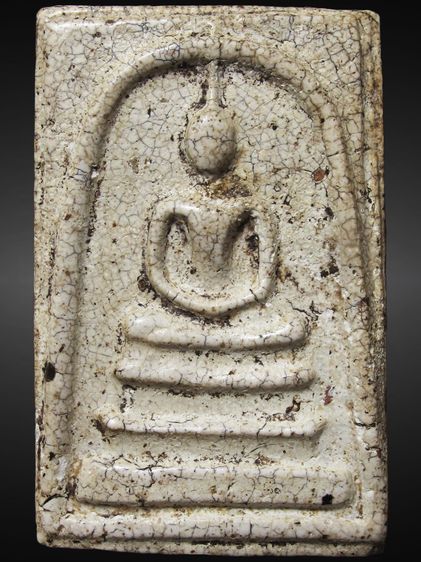 พระสมเด็จ วัดระฆัง พิมพ์ใหญ่เกศทะลุซุ้ม เนื้อแก่ปูนเปลือกหอย หลังโหดสุดๆ รูปที่ 2