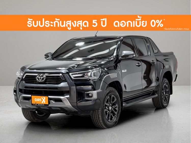 Toyota Hilux Revo 2020 Double Cab Prerunner 2x4 2.4 Rocco Pickup ดีเซล ไม่ติดแก๊ส เกียร์อัตโนมัติ ดำ
