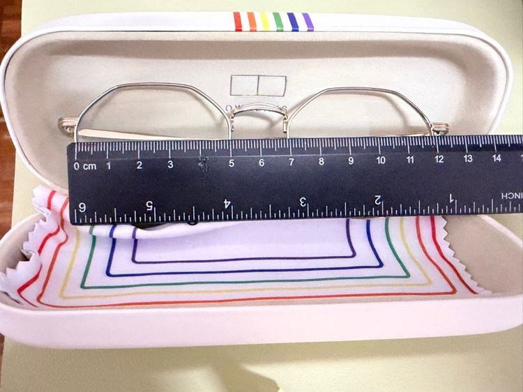 ❇️(สภาพเหมือนใหม่)❇️ แว่นตากรองแสง เลนส์ไม่เปลี่ยนสี ยี่ห้อ OWNDAYS รุ่น CSU1003B-2S กรอบสีทอง รูปที่ 5