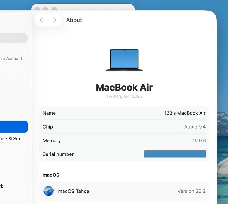 MacBook Air 13" M4 RAM 16GB 2025 - มือสอง (Used) รูปที่ 16