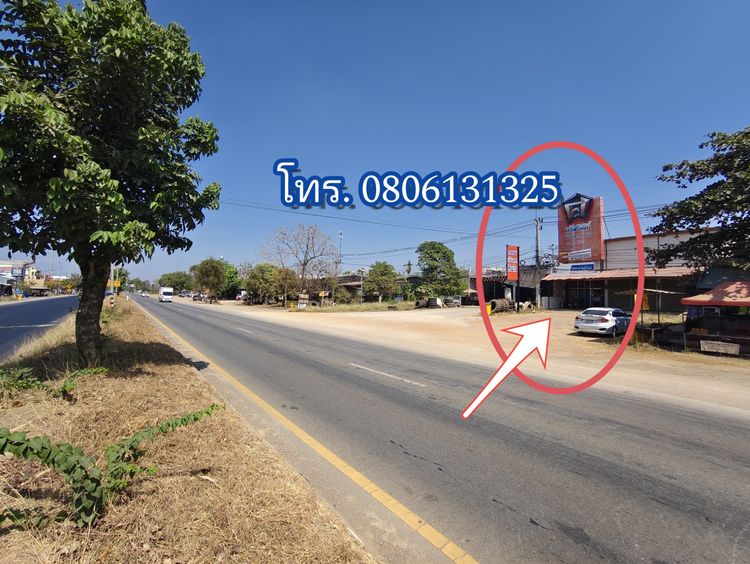 ห้องแถว2ห้องติดกัน ห้องละ 28ตรว.  หน้าติดถนน4เลน เส้น21 สระบุรี-หบ่มสัก ในโซนตลาดชุมชนและหมู่บ้านทำเหมาะธุระกิจทุกประเภท รูปที่ 4