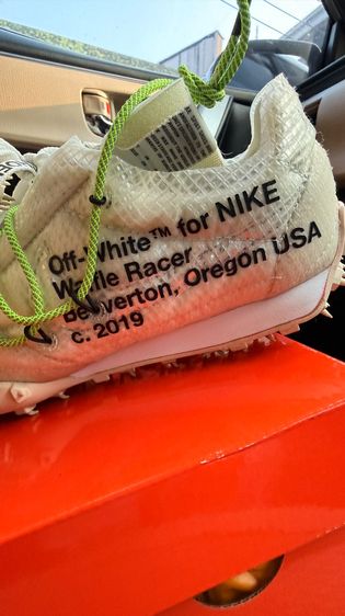 รองเท้า Nike x Off white Waffle Racer Electric green 37EU 24.5cm 5UK 6US ใหม่ SHOP ไทย รูปที่ 3