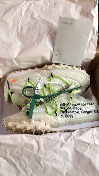รองเท้า Nike x Off white Waffle Racer Electric green 37EU 24.5cm 5UK 6US ใหม่ SHOP ไทย รูปที่ 9