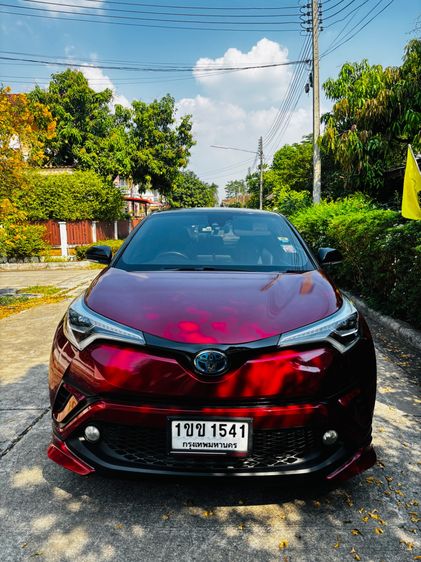 Toyota C-HR 2018 1.8 HV Hi Sedan ไฮบริด ไม่ติดแก๊ส เกียร์อัตโนมัติ แดง รูปที่ 2