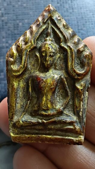 พระขุนแผนเคลือบ กรุวัดใหญ่ชัยมงคลพร้อมตลับตามภาพ