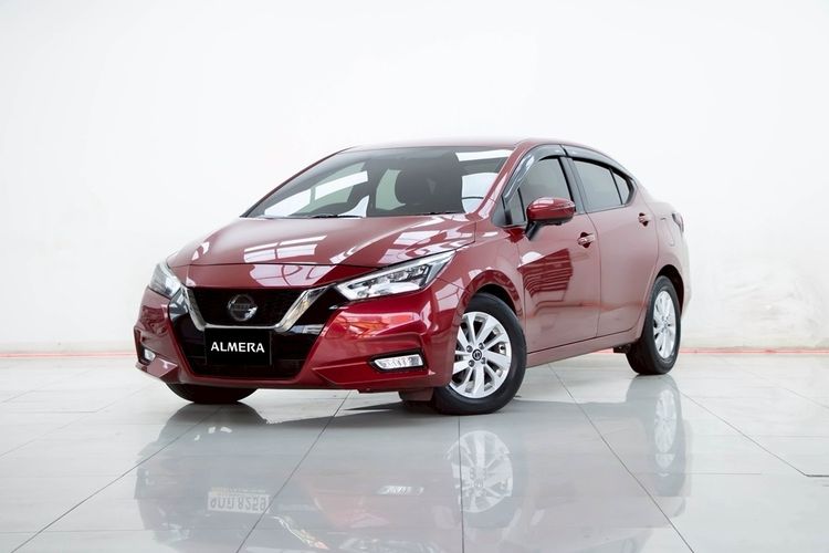Nissan Almera 2020 1.0L Turbo VL CVT Sedan เบนซิน ไม่ติดแก๊ส เกียร์อัตโนมัติ แดง