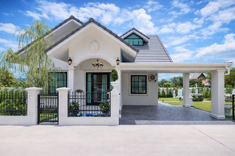 มีบางส่วน ขายบ้านเดี่ยว 1 ชั้นสไตล์อังกฤษ ชาคริราห์วิลล์ ทำเลดี เดินทางสะดวก ใกล้แกรนด์แคนยอน เชียงใหม่