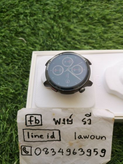 Amazfit balance 2 อุปกรณ์ครบยกกล่องสายเดิมครบหมด ติดกระจกกันรอยให้แล้ว สภาพใหม่เอี่่ยมสวยมากประกันอีกนานหน้าจอกระจก saphire สุ รูปที่ 3
