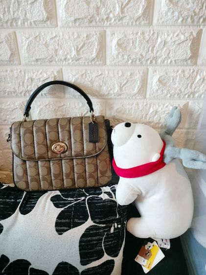 COACH Marlie Top Handle Satchel In Signature Canvas With Quilting 