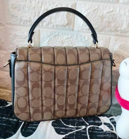 COACH Marlie Top Handle Satchel In Signature Canvas With Quilting  รูปที่ 3