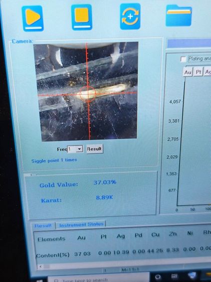 📌งานเก่าโบราณ ตัวเรือนทองแท้ 9K พลอยแท้ไพลินนิหร่า💙 ประดับเพชรแท้ 💎 นน. 2.75 กรัม ไซส์ 50-51  รูปที่ 7