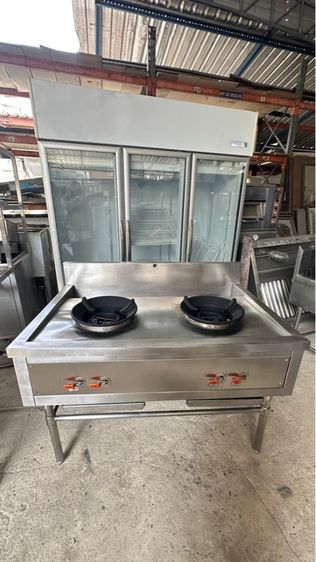 เตาแก๊ส2หัว มีร่องน้ำก็อกน้ำเกรด304หัวเตาKB7  รูปที่ 2