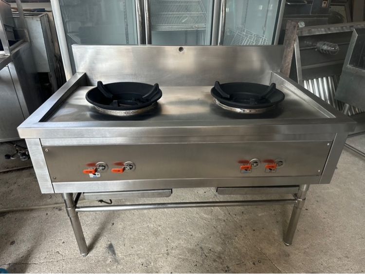 เตาแก๊ส2หัว มีร่องน้ำก็อกน้ำเกรด304หัวเตาKB7  รูปที่ 4