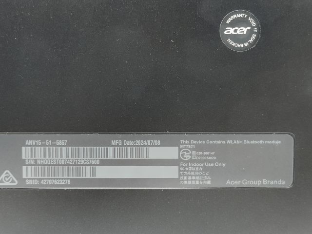 Acer Nitro V 15 ANV15-51-5857 Intel Core i5-13420H NVIDIA GeForce RTX 4060 ประกันศูนย์ รูปที่ 17