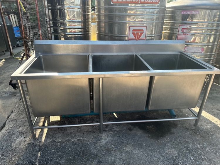 ซิ้งค์3หลุมใหญ่แสตนเลส304 ช