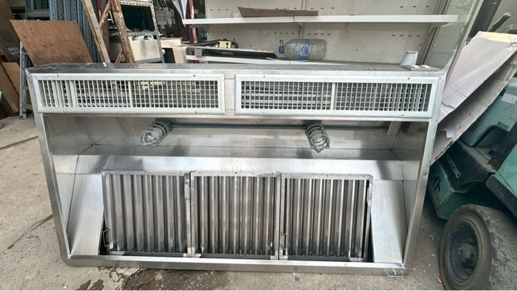 ฝาชีฮูดดูดควันแสตนเลสยาว190ซม สภาพดี อุปกรณ์ครบ แบบยึดผนัง