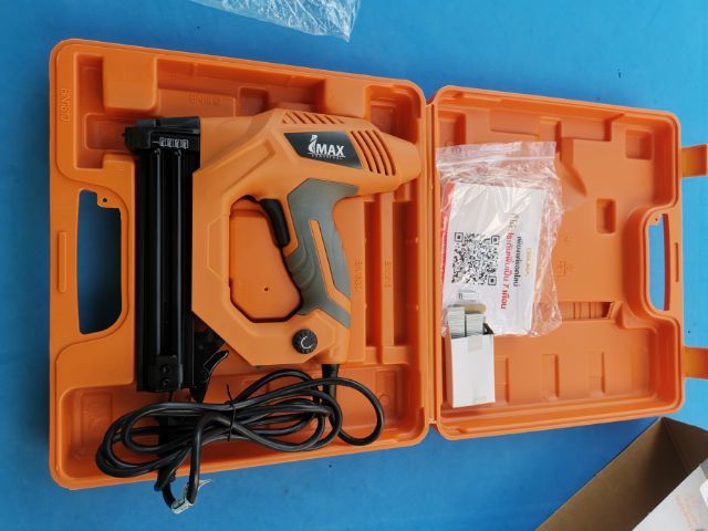 ตะปูไฟฟ้า​imax2in1ขาคู่​ขาเดี่ยวปืนยิงแม็กมือสองสำหรับคนชอบประหยัดสภาพดีเหมือนใหม่