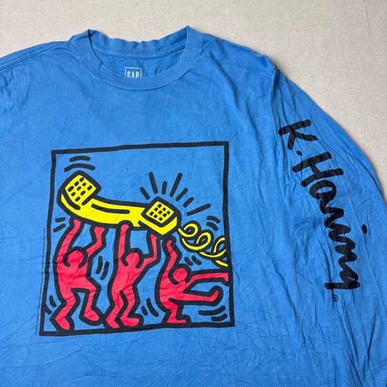 เสื้อยืดแขนยาว GAP x K.Haring Size L รูปที่ 3