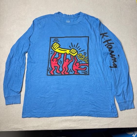 เสื้อยืดแขนยาว GAP x K.Haring Size L รูปที่ 2