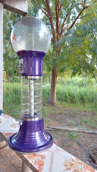 ขายโหลหมากฝรั่ง(โหลเปล่าหยอดเหรียญ)สีม่วง รูปดั่งภาพที่แสดง  สอบถามได้ไม่ต้องเกรงใจ 8.00-18.00น.เน้นโทรนะครับไม่เน้นพิมพ์ไม่สะดวก