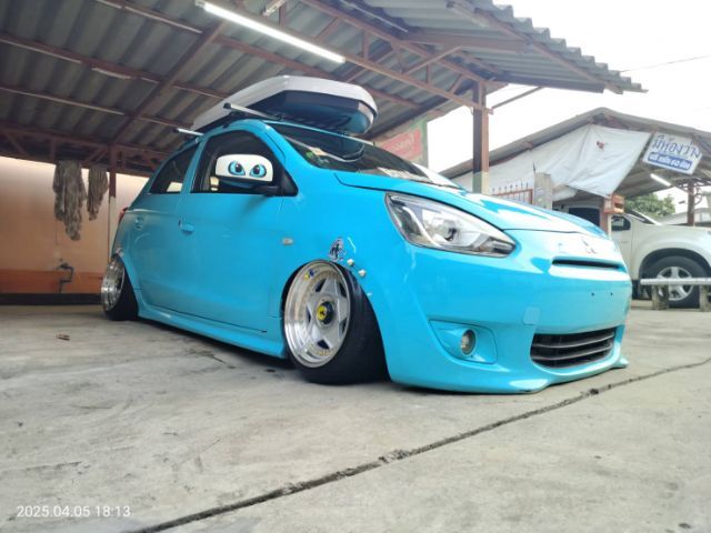 Mitsubishi Mirage 2013 1.2 GLX เบนซิน ไม่ติดแก๊ส เกียร์อัตโนมัติ ฟ้า รูปที่ 2