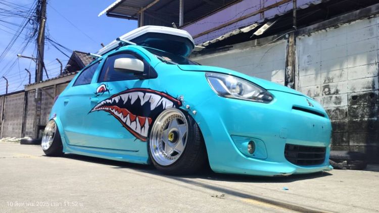 Mitsubishi Mirage 2013 1.2 GLX เบนซิน ไม่ติดแก๊ส เกียร์อัตโนมัติ ฟ้า รูปที่ 4