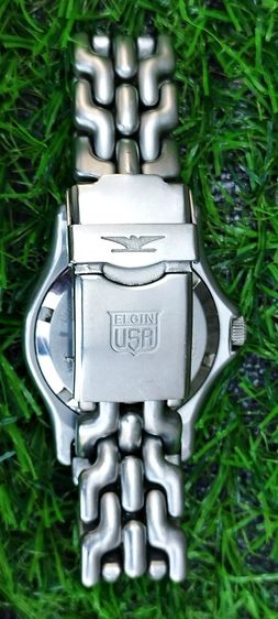 นาฬิกา ELGIN USA  Quartz รุ่น Sports ทรง ก้างปลา สภาพดี เดินตรง สวย ขนาดข้อมือ 18 ซม. มือสอง รูปที่ 2