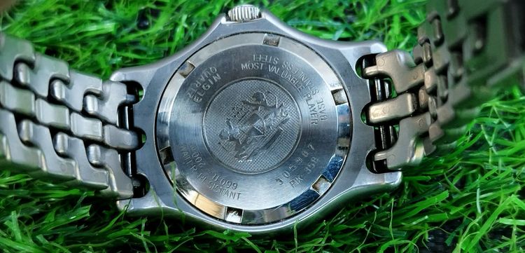 นาฬิกา ELGIN USA  Quartz รุ่น Sports ทรง ก้างปลา สภาพดี เดินตรง สวย ขนาดข้อมือ 18 ซม. มือสอง รูปที่ 6