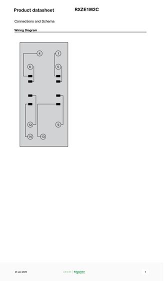 Miniature RXM2LB2P7  + Relay XZE1M2C Simple Socket  รูปที่ 5