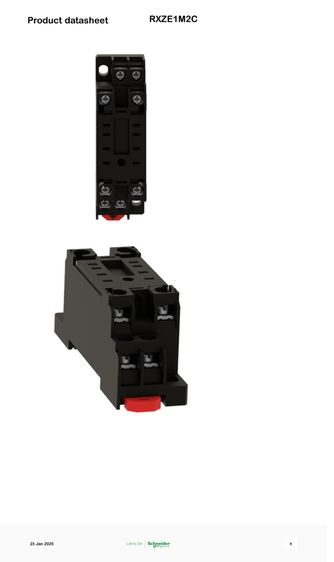 Miniature RXM2LB2P7 + Relay XZE1M2C Simple Socket